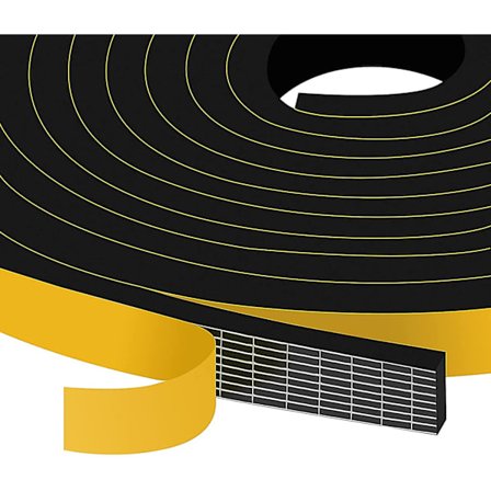 Skumgummi Tætningsliste 6mm(b) X 1.5mm(t) Vindue Dør Trækstopper Luft