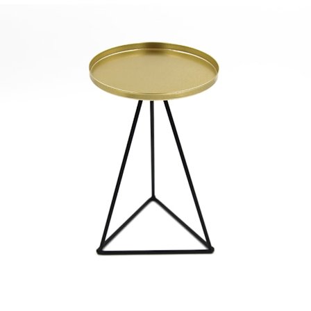 Triangulär järnljusstake guld bordsdekoration ljusstake ljusstake metall geometrisk ljusstake värmeljus guld ljusstake