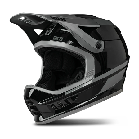 Cască MTB Downhill iXS Xact Evo negru/gri grafit L-XL