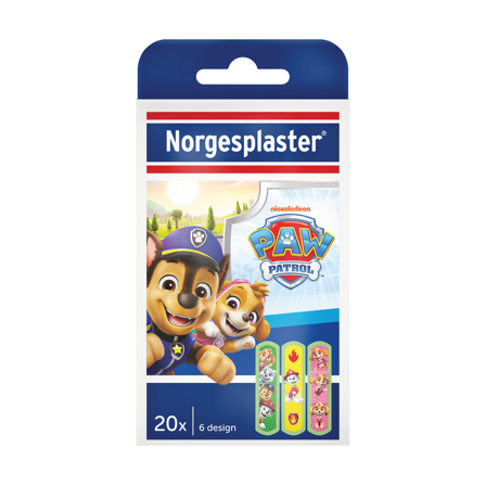 Norgesplaster Paw Patrol Barneplaster, 20 stk.