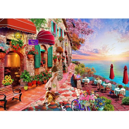 Blomman for dagen og havet 1000 brikkers puslespill, puslespill for voksne