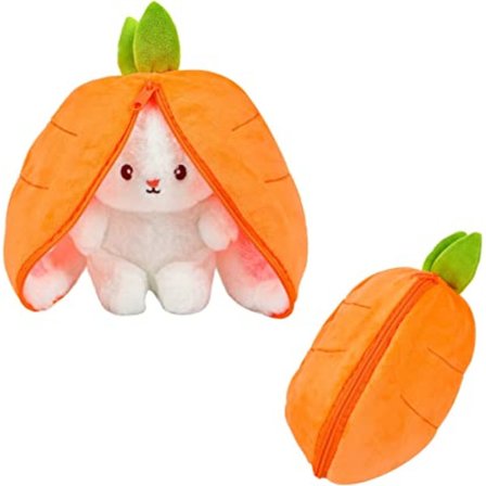 Lasten porkkana pupu pehmolelu 18cm, piiloleikki pupu Pl