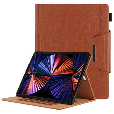 iPad Pro 12.9 (2021) / (2020) / (2018) PU-läderfodral med kortfack - Brun Brun