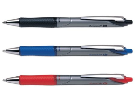 PILOT Kulspetspenna Acroball, med klickmekanism, mediumspets, svart plastpennkropp med greppzon, svart bläck - Lyreco - Kontorsmaterial - Pennor - 