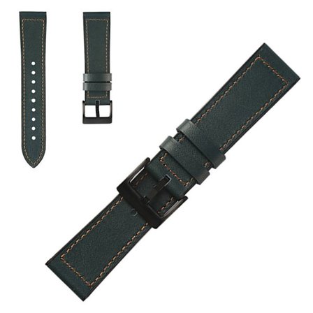hållbar läder klockarmband för Samsung Watch device - grön