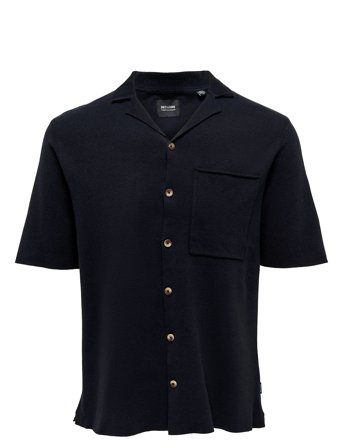 ONLY & SONS | Onsluke Life 12 Resort Collar Knit Cs | XS