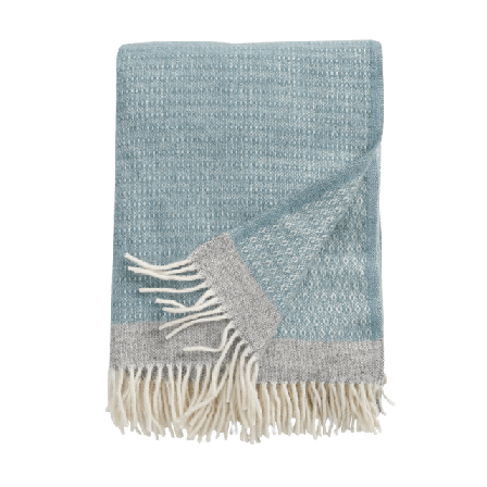 Klippan Ullpläd Harald Filtar & plädar Blå 130X200