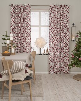 Multibåndslengde Juleeple 2-pk Hvit