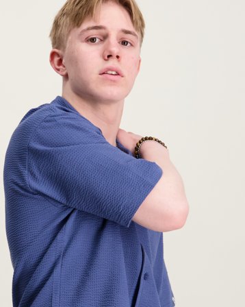 Garcia boys shirt ss Blå Skjortor Kille - Kids Brand Store