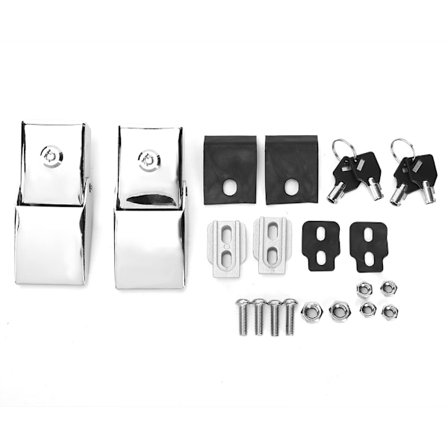 2 stk. panserlås i rustfritt stål til Jeep Wrangler 2007-2017