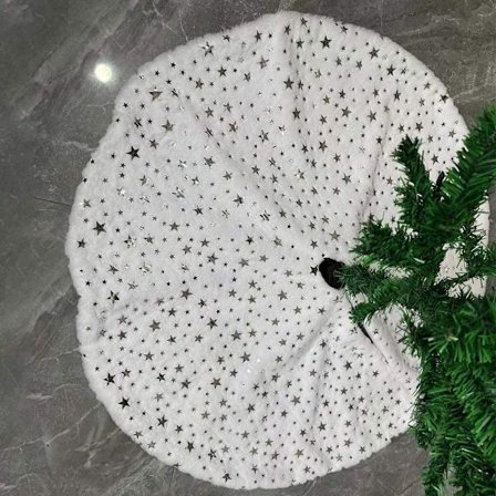 Julgransmatta Julgransdekorationer Matta SILVER STJÄRNA