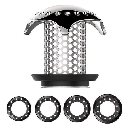 Aftræksfilter til Hår, Rustfrit Stål Aftræksbeskytter Holdbar Badekar Aftræksfilter