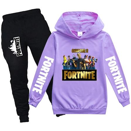 Ny hettegensersett Barn hettegenser og bukse Todelt bomullssett Barn klær sett 4-14 Y Farge 07-Xin Color 07 Size 120