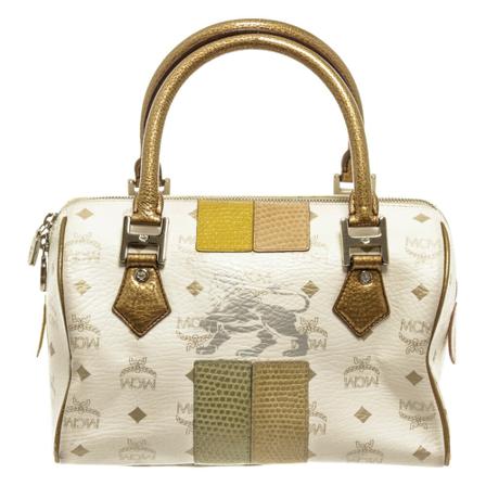 MCM Pre-owned Pre-owned Handbags Hvid, Dame Vintage Tasker, Størrelse: ONE Size