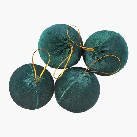 Julgranskulor sammet 4-pack