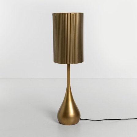 Lamppupöytä, Metalli, 20x20x73.5 cm, Ruskeankultainen