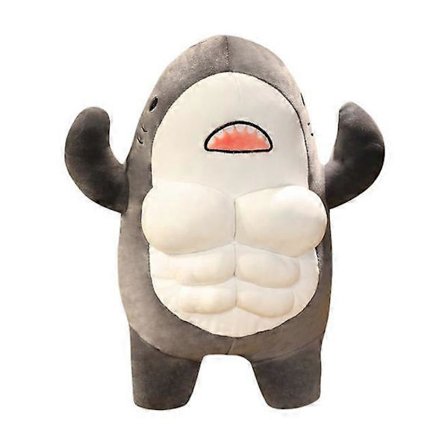 Muskelhai Plysjleker Utstoppede Havhvalfisk Utstoppede Dyr Myke Plysjdukker