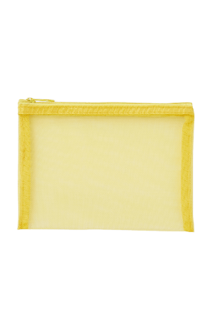 Å BEAUTY Mesh Bag Necessärer Unisex Gul ONESIZE