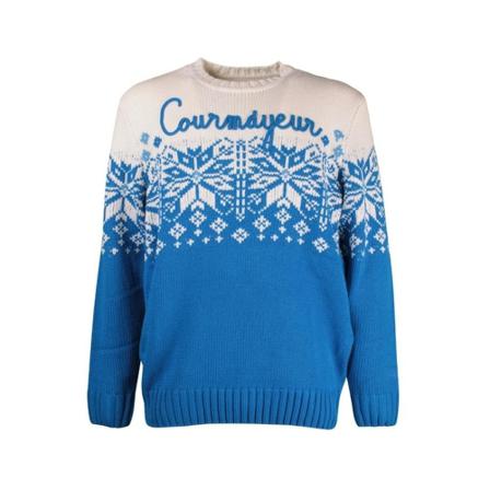 MC2 Saint Barth, Round-neck Knitwear Niebieski, Mężczyzna, Rozmiar: XL