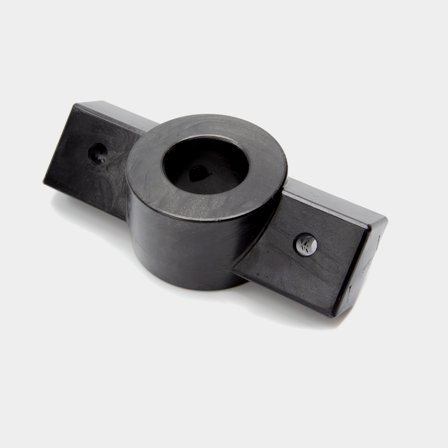 Portacanne per barca (montaggio frontale) Cannon, per 2 canne da pesca, per Downrigger, nero, Adatto a tutti i bracci Cannon 1 5/16"