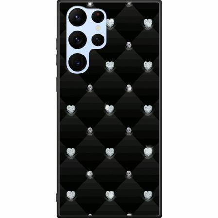 Samsung Galaxy S22 Ultra 5g Svart Skal Bling Heart