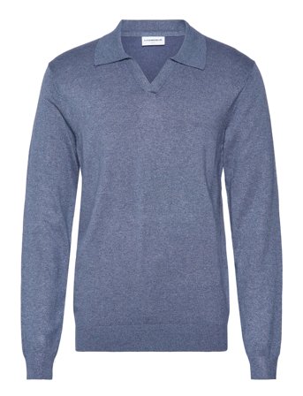 Lindbergh | Ecovero L/S V-Neck Polo | L