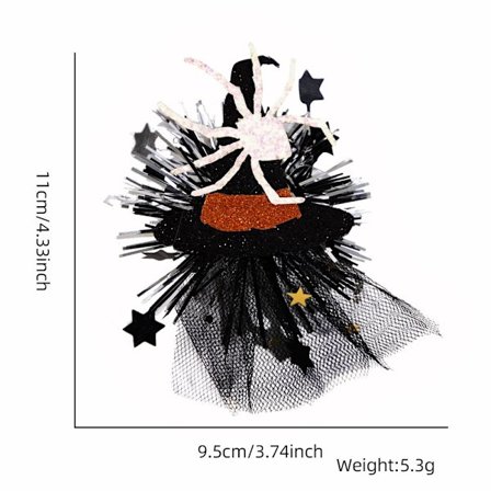 Halloween hårklämmor Rosett hårklämmor 4 4