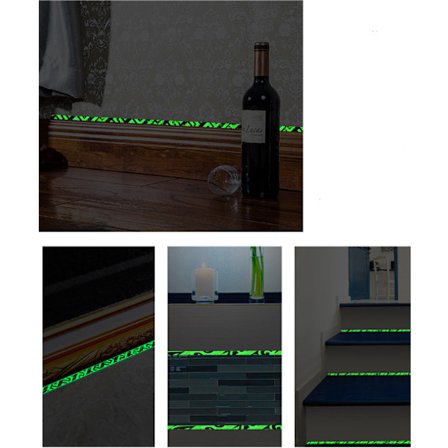 Dekortejp som lyser i mörkret