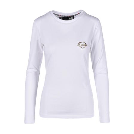Love Moschino T-Shirt Hvid, Dame