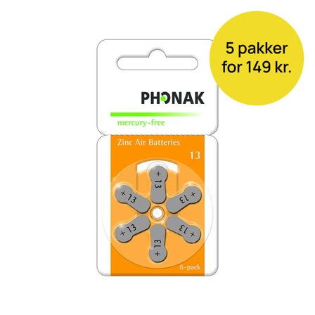 Phonak 13 batteri