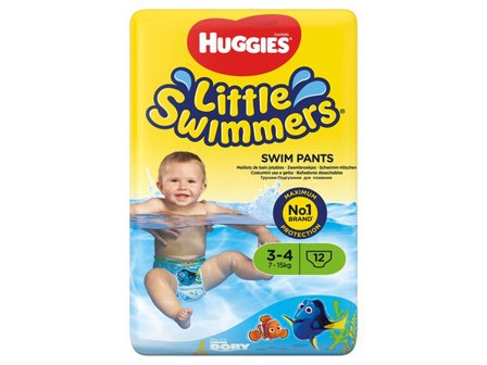 Little Swimmers Badebleie, Nr 3-4, 7-15 kg, 12 stk.