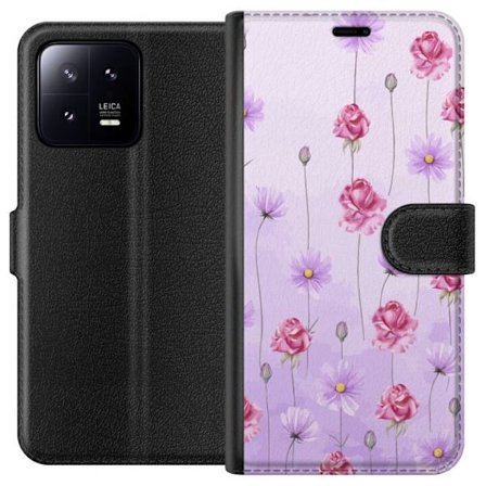 Yhteensopiva Lompakkokotelo Xiaomi 13 Petal Reverie Lilac Mist