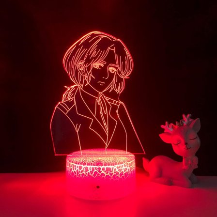 Figur LED nattlys for barnerom dekor nattlys barn skrivebord 3D lampe Demon Slayer gave