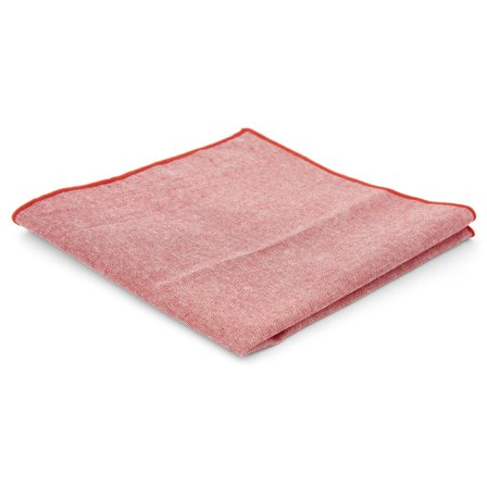 Pink Cotton Pocket Square for Men - Solid Colour Pocket Squares