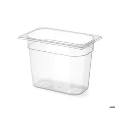 Bac Gastronorme Profi Line GN 1/4 2,8L Transparent 265x162x(H)100 mm - Hendi