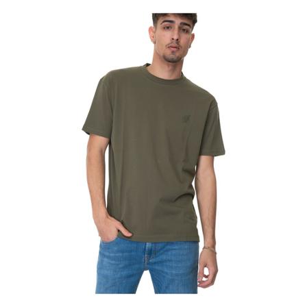 Hogan, Short-sleeved round-necked T-shirt Zielony, Mężczyzna, Rozmiar: L