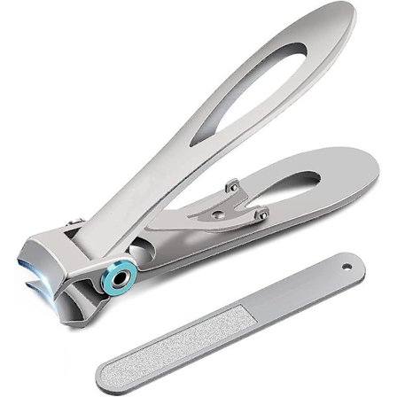 Negleklipper til tykke negle - Kæbeåbning Ekstra stor tånegleklipper Kutter med neglefil til tykke negle, kraftige negleklippere