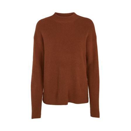Basic Apparel Irene Crew Sweater Brun, Dame