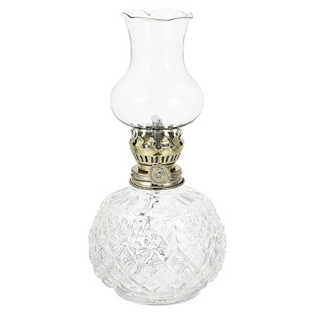 Retro Gammel Stil Parafinlampe Glass Transparent Parafinlampe for Hjemmet
