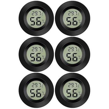 Mini digitalt LCD termometer Hygrometer Temperatur Fuktighet -50~70 10%~99% Rh Termo Hygrometer Indikator For kontor Kjøkken Humidorer Inkubatorer 