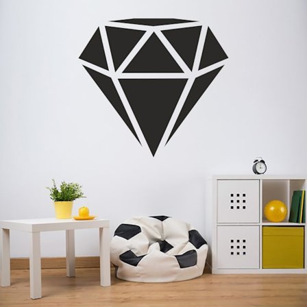 Diamant vinyl vägg klistermärke