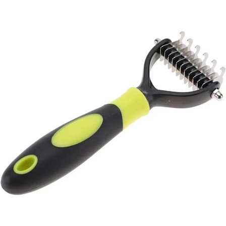 Karde for å løse opp floker for kjæledyr, profesjonell flokekam i rustfritt stål