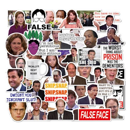 The Office klistermærker - Pakke med 50 klistermærker - til bærbare computere, The Office