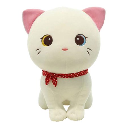 Tecknad Katt Plyschdocka Söt Uppstoppad Kattunge Trasleksak Elastisk Mjuk Soffa Kudde Sänggåva Till Barn Flickor 24cm