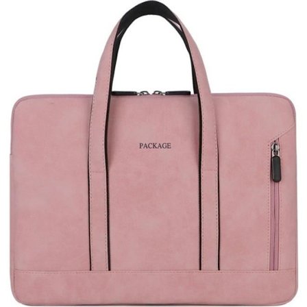 Leytn 15,6-tommers Laptop Sleeve med Håndtag, PU Læder, Vandtæt, Taske til Macbook, Huawei, HP, ASUS, Dell