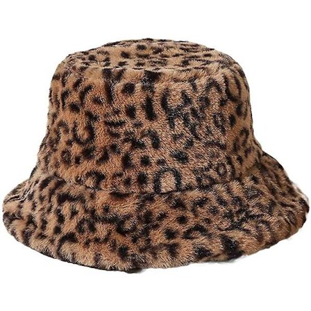 Vinter Faux Fur Bucket Hat Mjuk Varm Höst Vinter Fluffy Bucket Hat För Kvinnor