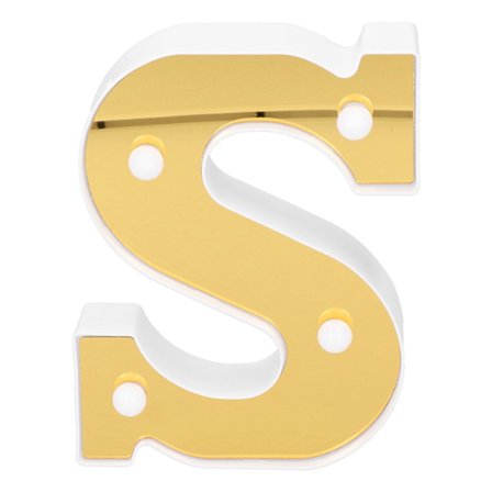 Kultainen LED-kirjain S yövalo lämmin valkoinen makuuhuoneen häiden syntymäpäiväkoristeluun