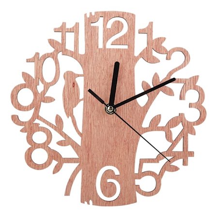 Moderne runde vægur 3D vægur klistermærke hængende vægur hjem værelse kontor indretning (#1)