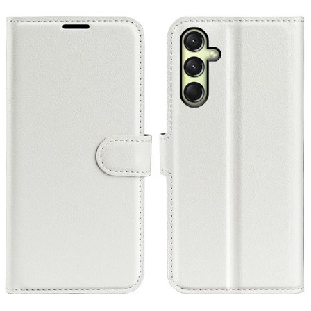 Klassisk Samsung Galaxy A16 flip etui - Hvid