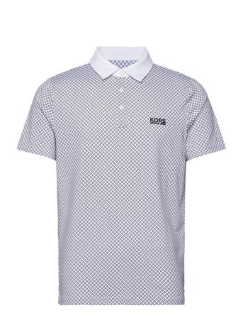Golf Chest Print Polo Polos Short-sleeved Hvit Michael Kors*Betinget Tilbud